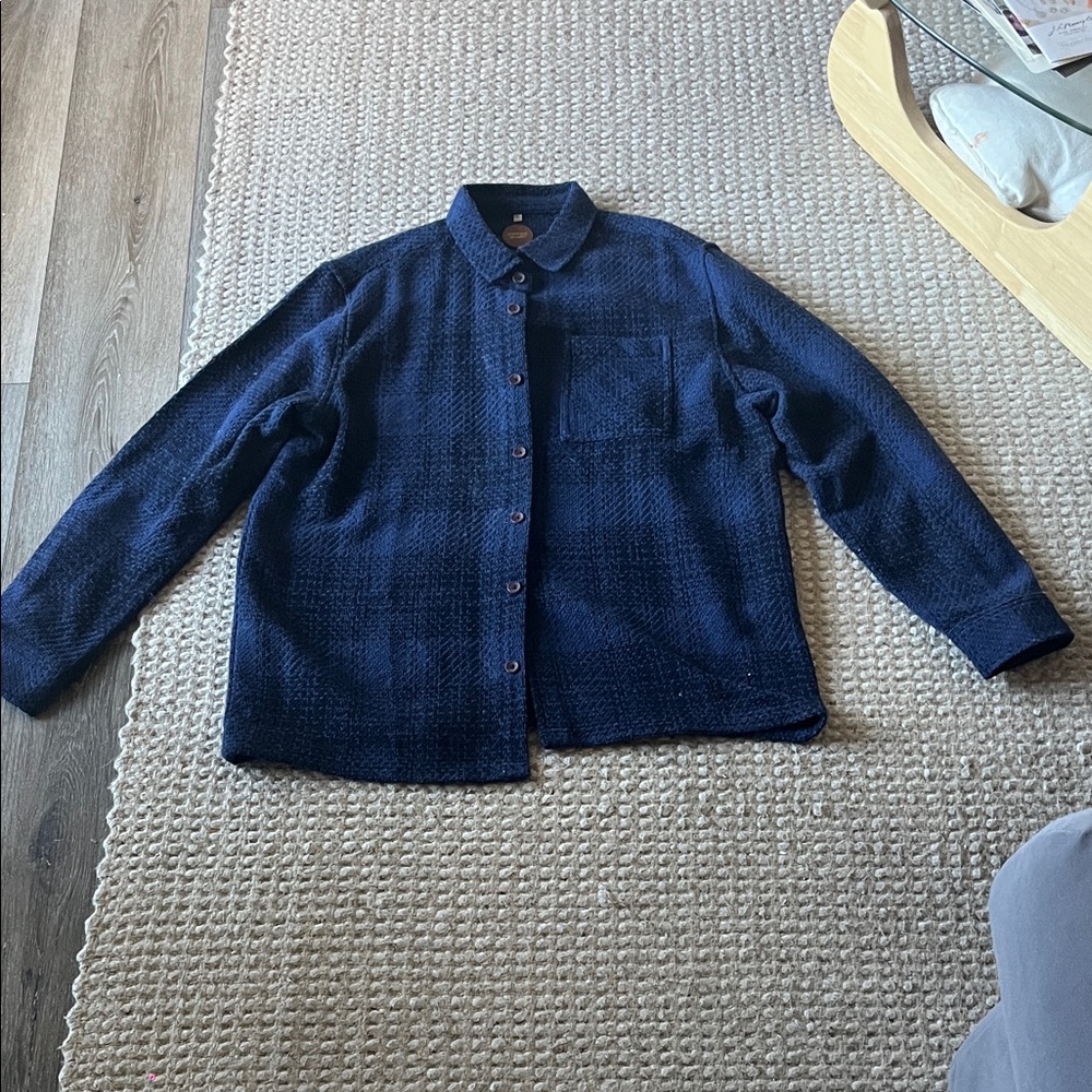Blue/black Plaid Flannel/Overshirt
